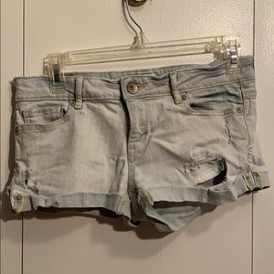 Aeropostale Bleached Jean Shorts